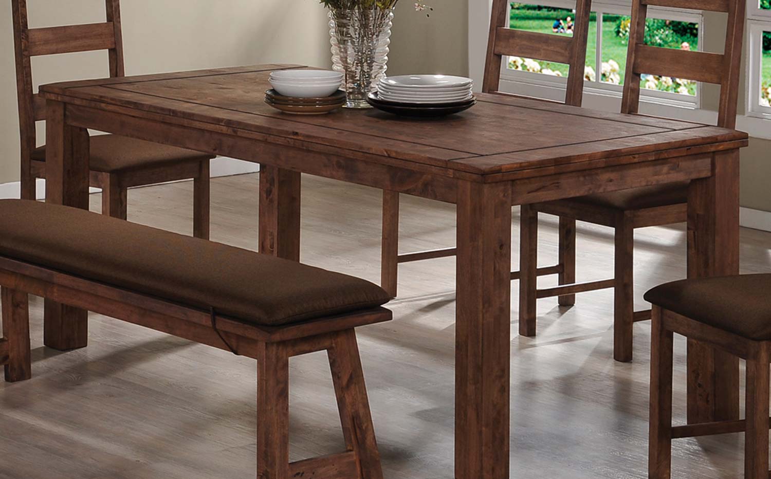 Coaster Maddox Dining Table - Rustic Brown