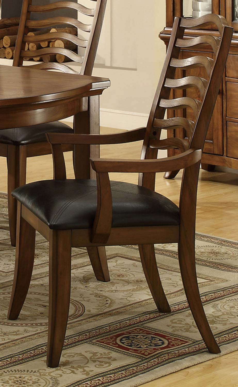 Coaster Avery Arm Chair - Brown Oak