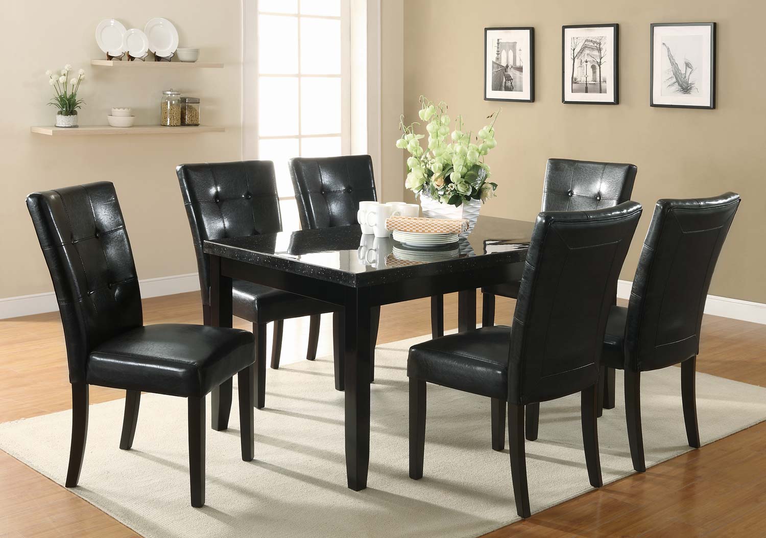 Coaster Newbridge Dining Set - Cappuccino Coaster Newbridge Dining Set - Cappuccino