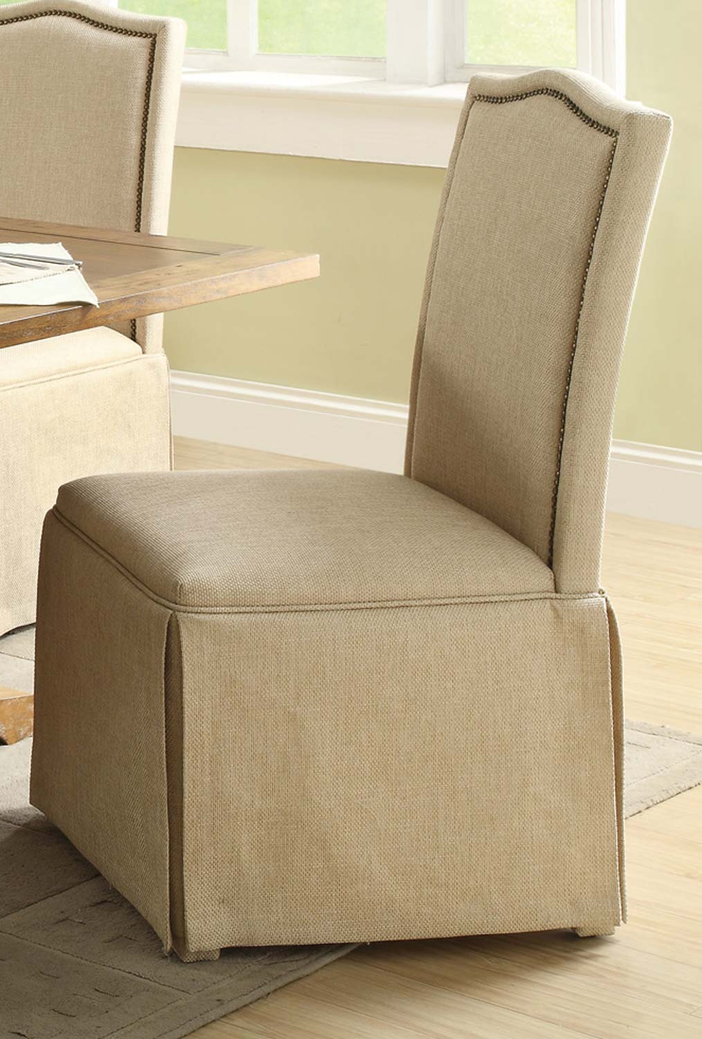 Coaster Parkins Parson Chair with Skirt - Coffee