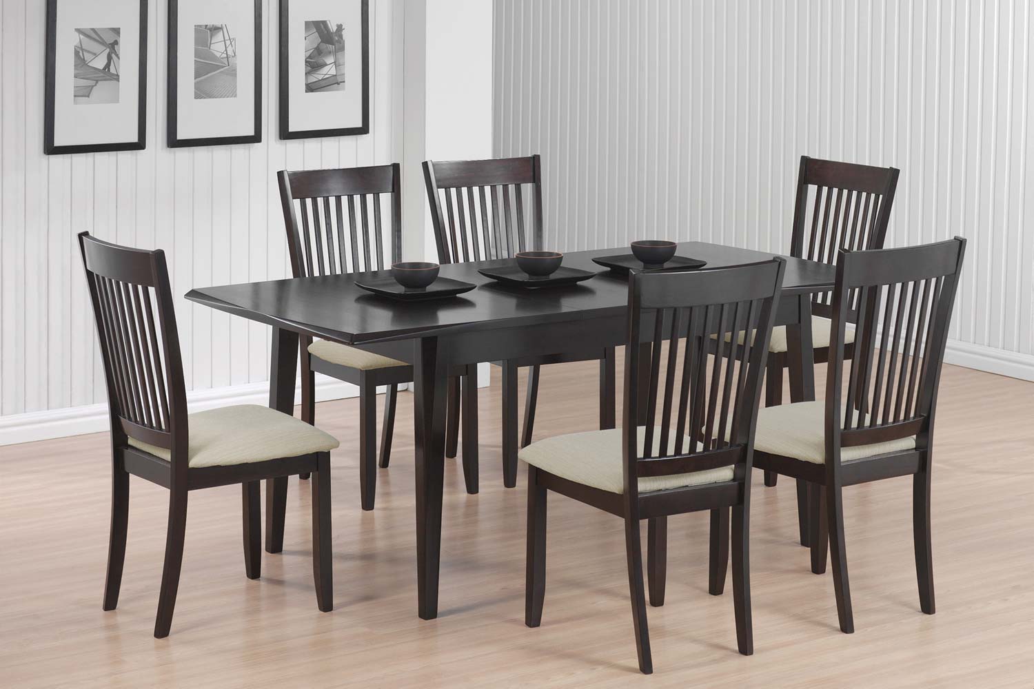 Coaster 103721 Dining Set - Cappuccino Coaster 103721 Dining Set - Cappuccino