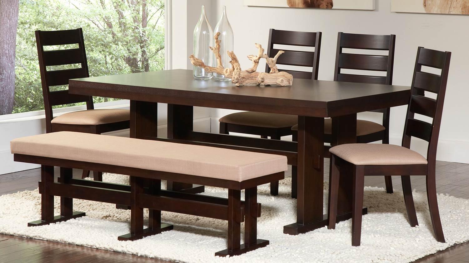Coaster Travis Dining Set - Cappuccino Coaster Travis Dining Set - Cappuccino