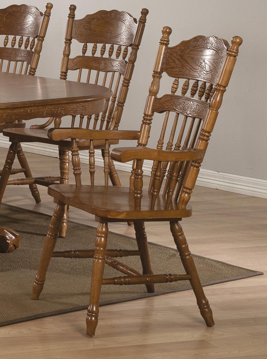 Coaster Brooks Arm Chair - Oak