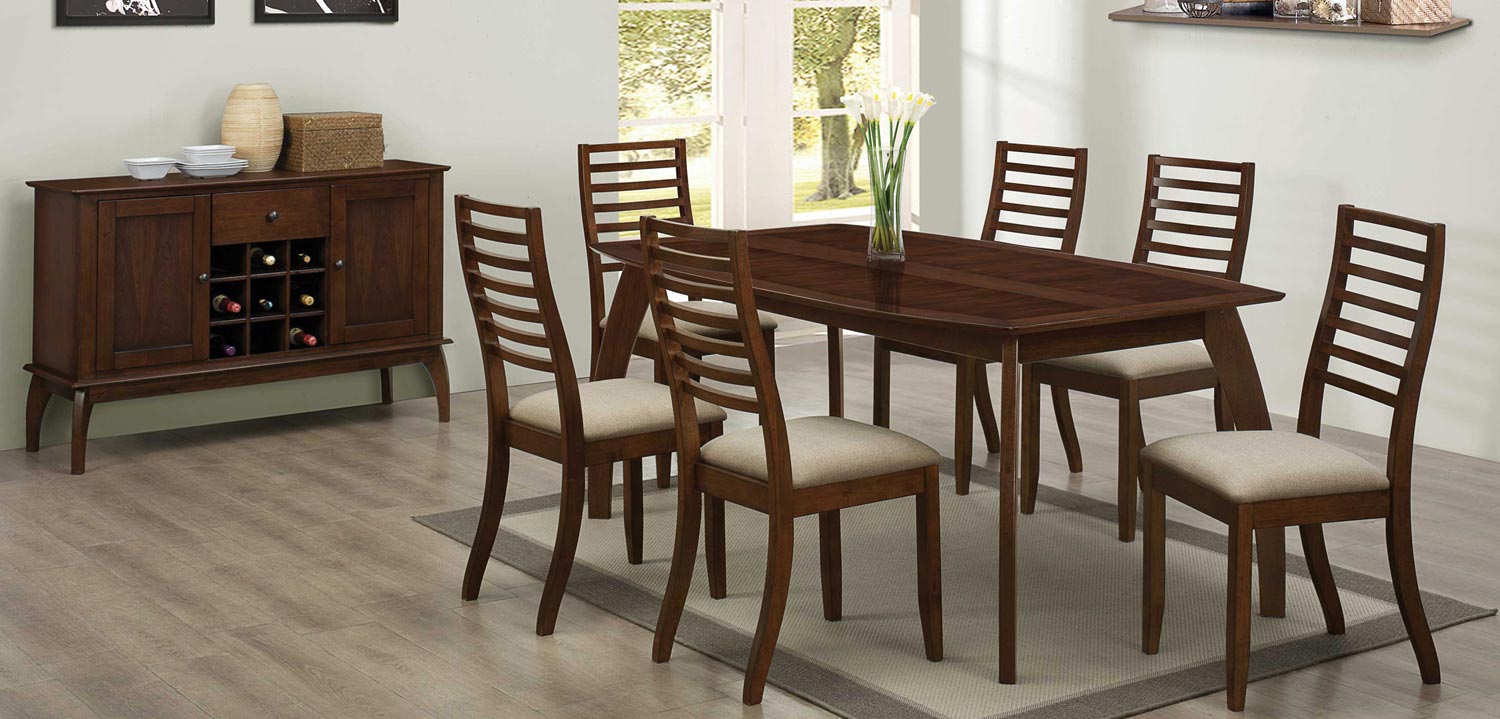 Coaster Stanley Dining Set - Cappuccino