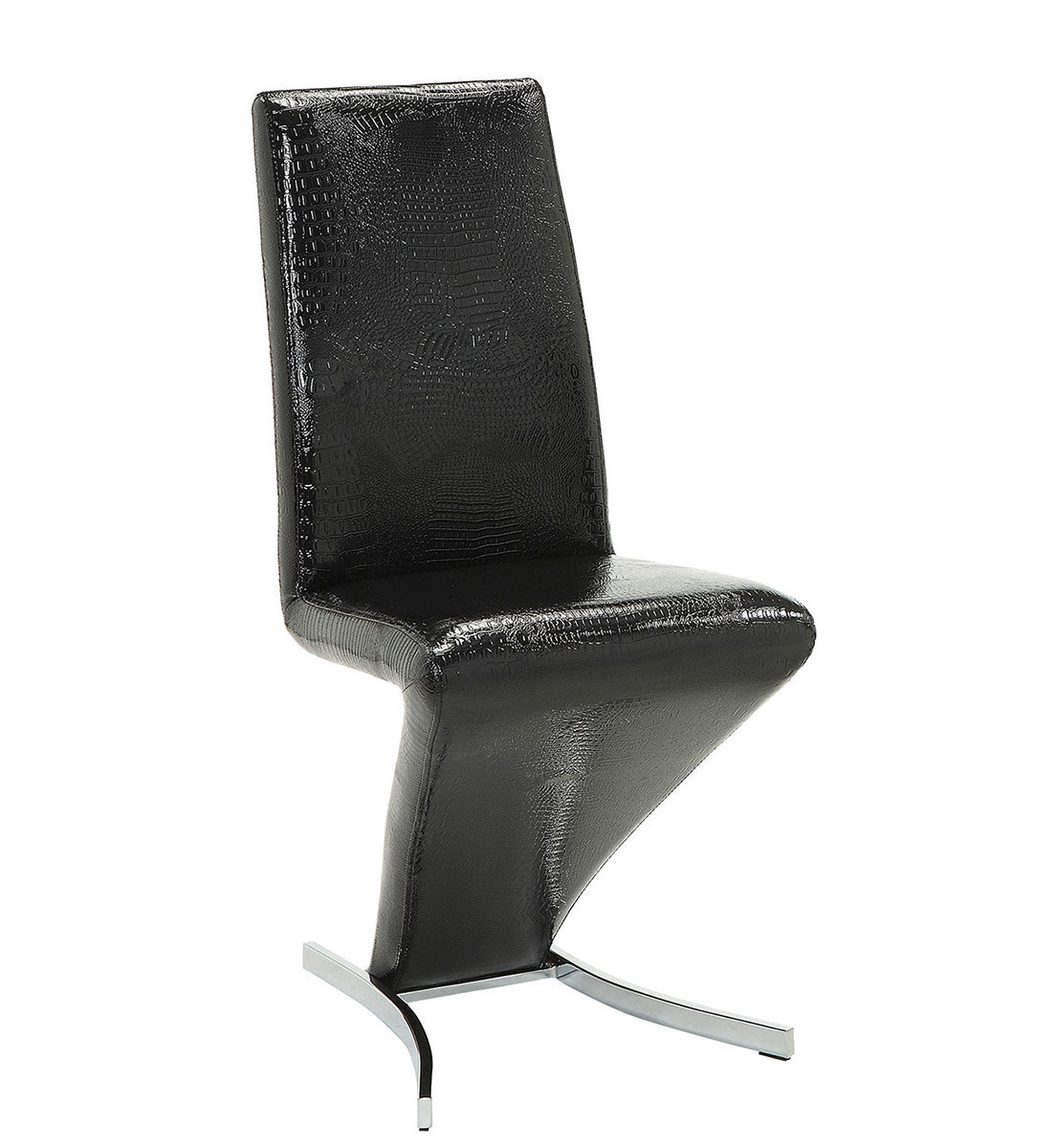 Coaster Barzini Side Chair - Black Leatherette