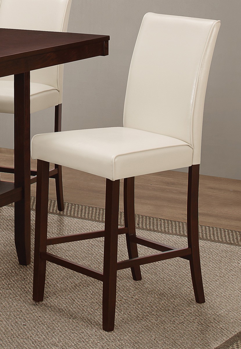 Coaster Fattori Counter Height Chair - Espresso/Cream Leatherette