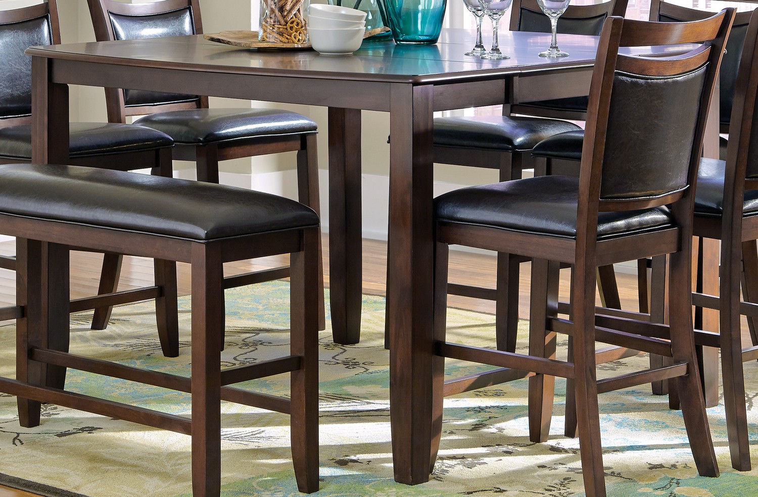 Coaster Dupree Counter Height Table - Dark Brown