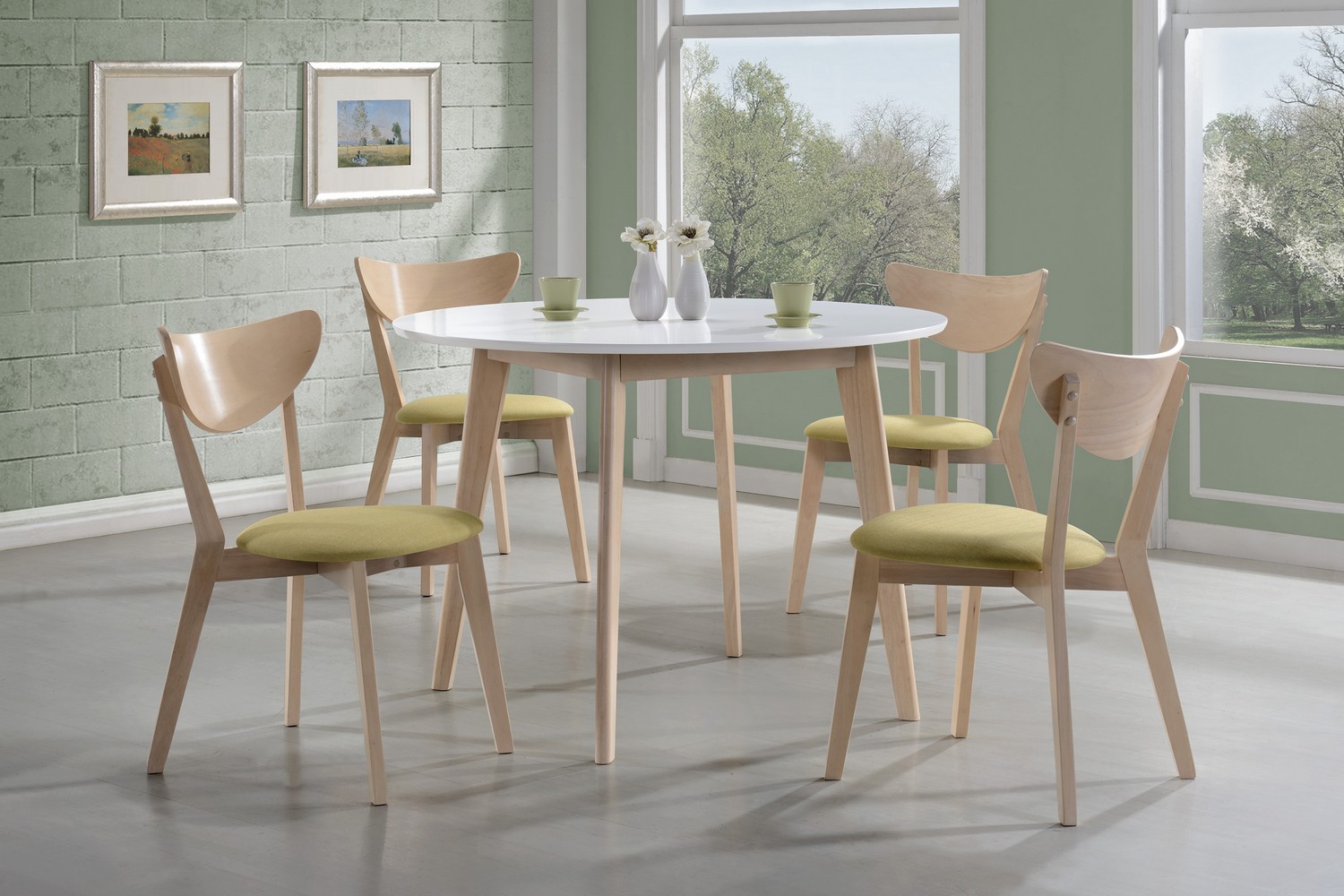 Coaster Appel Dining Set - White - White Wash Coaster Appel Dining Set - White - White Wash