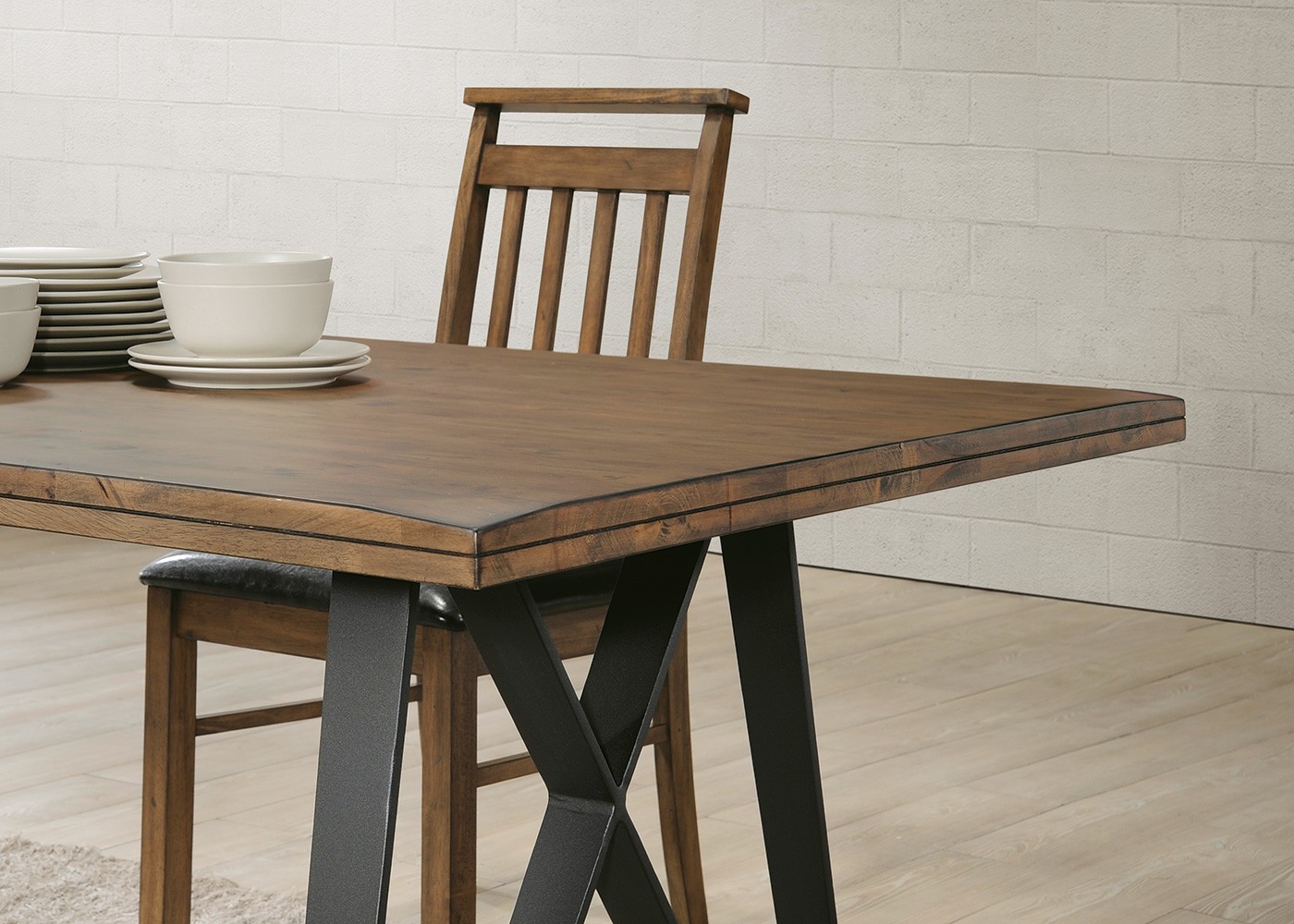 Coaster Ferguson Dining Table - Rustic Taupe