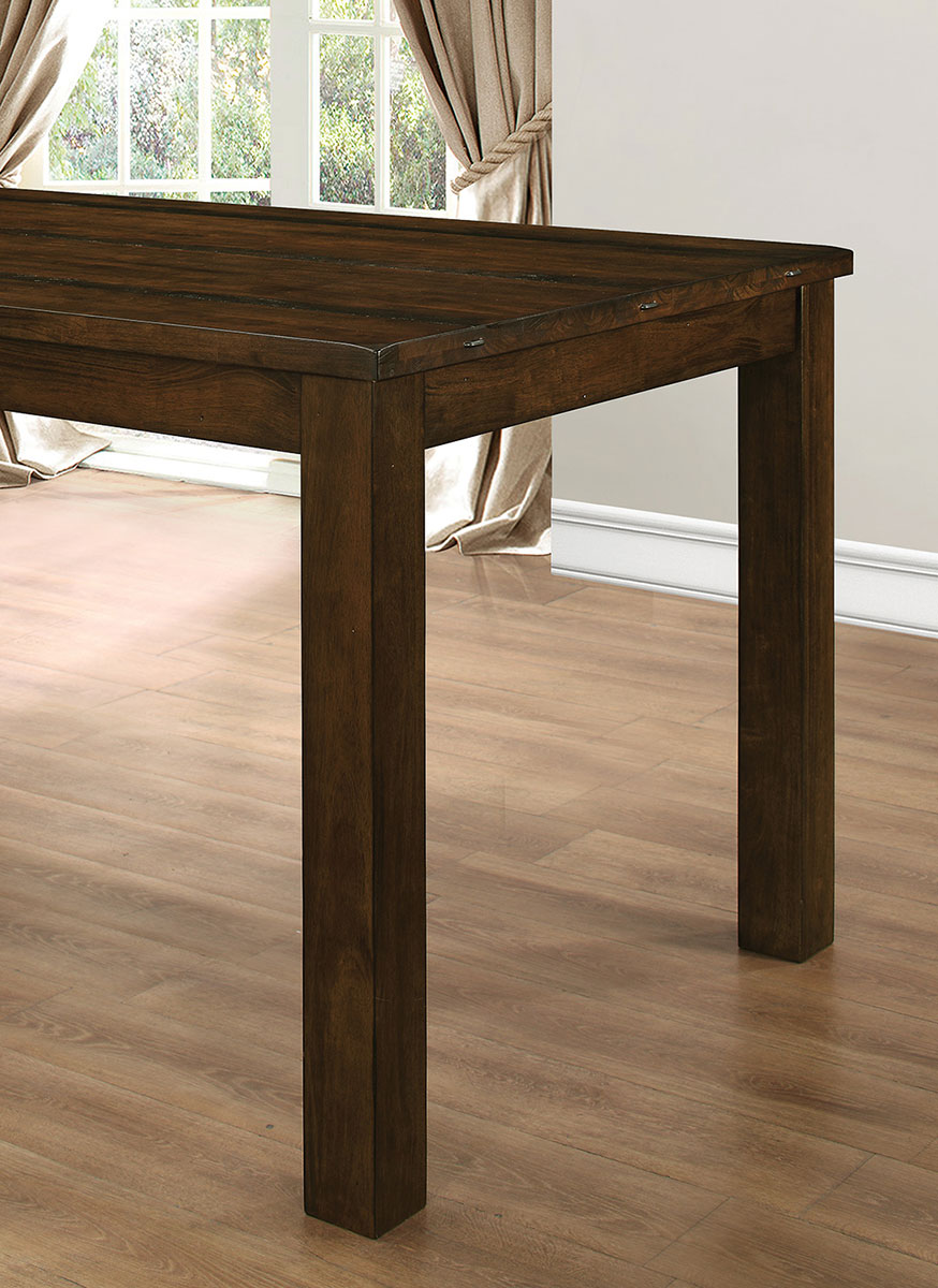 Coaster Wiltshire Counter Height Table - Rustic Pecan