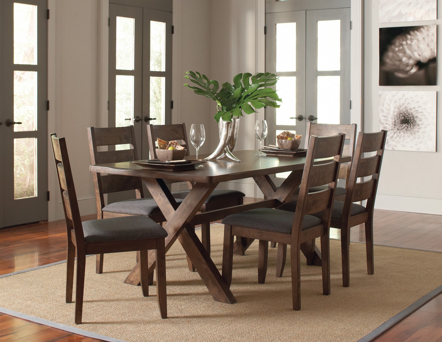 Coaster Alston Dining Set - Knotty Nutmeg