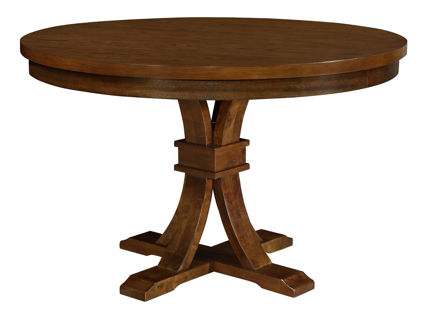 Coaster Abrams Round Dining Table - Truffle