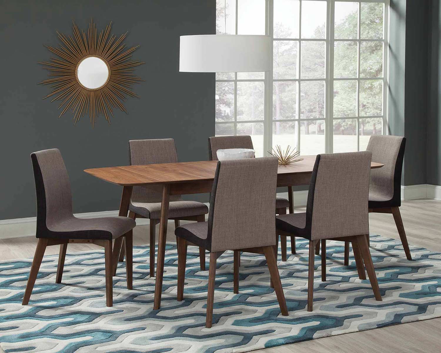 Coaster Redbridge Dining Set - Natural Walnut