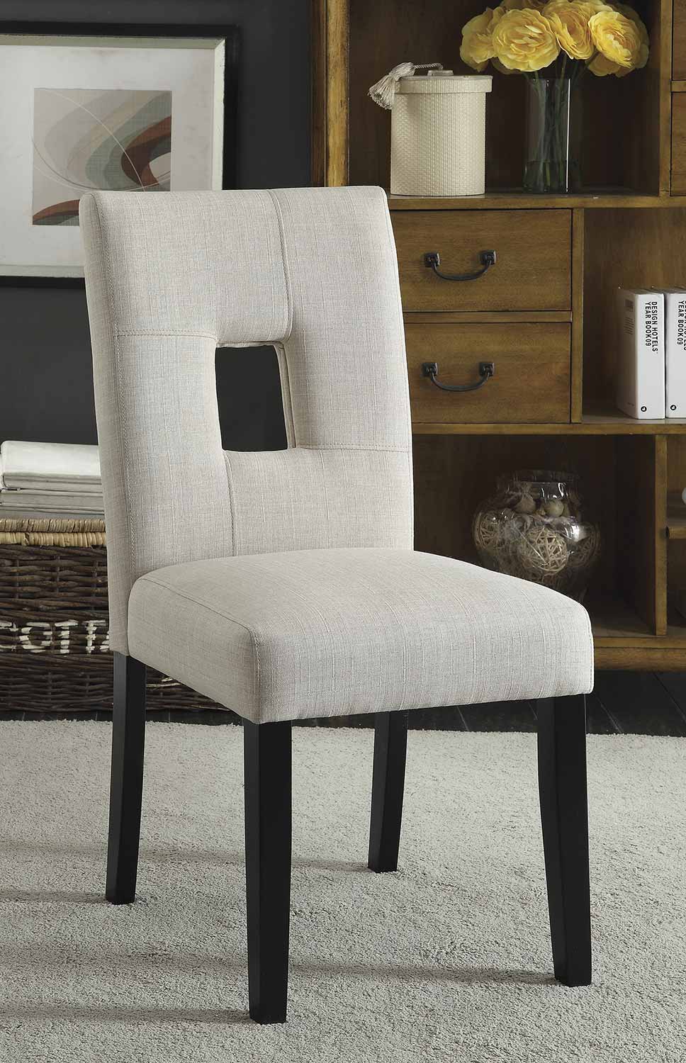 Coaster Andenne Dining Chair - Beige/Black