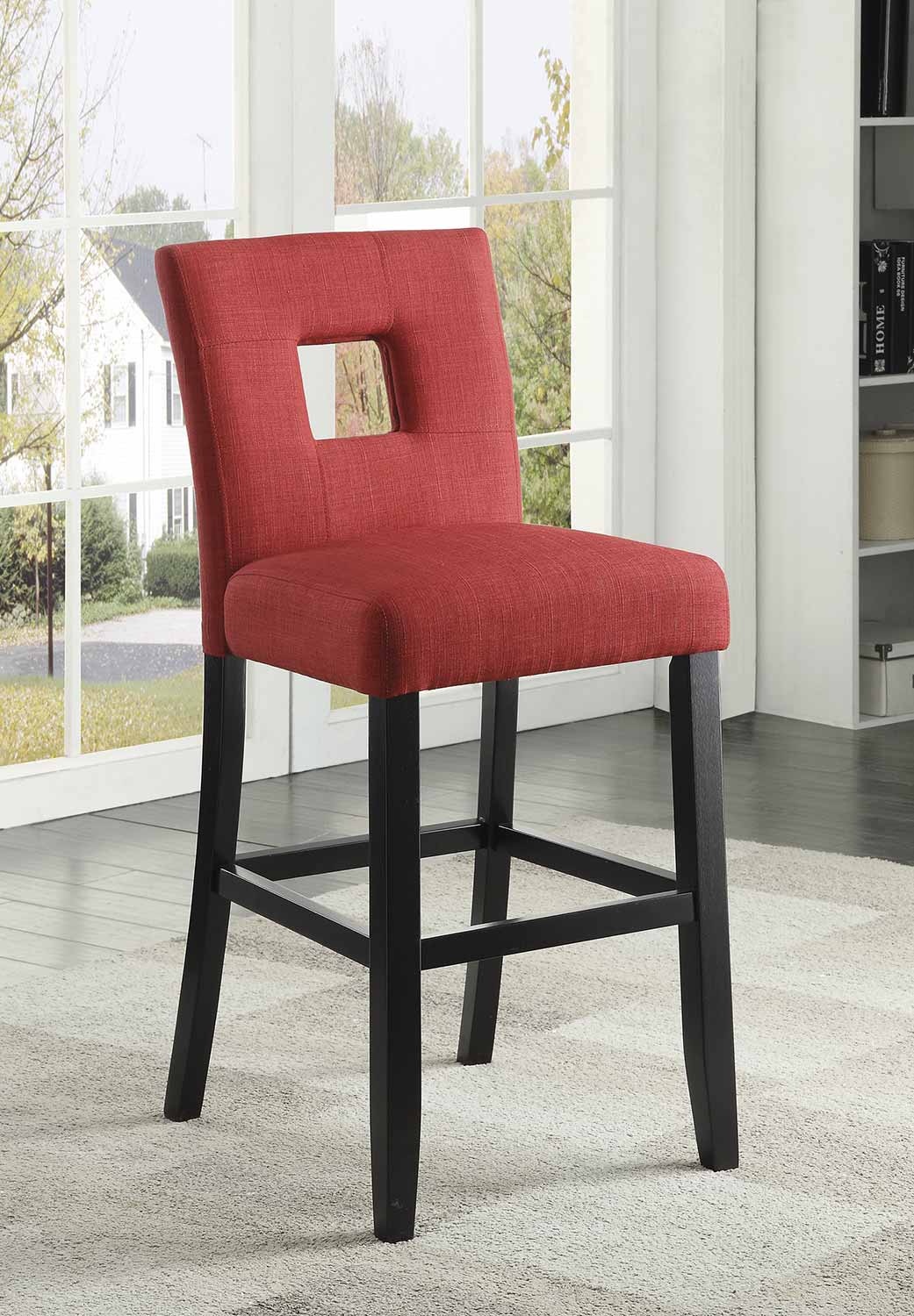Coaster Andenne Counter Height Chair - Red/Black