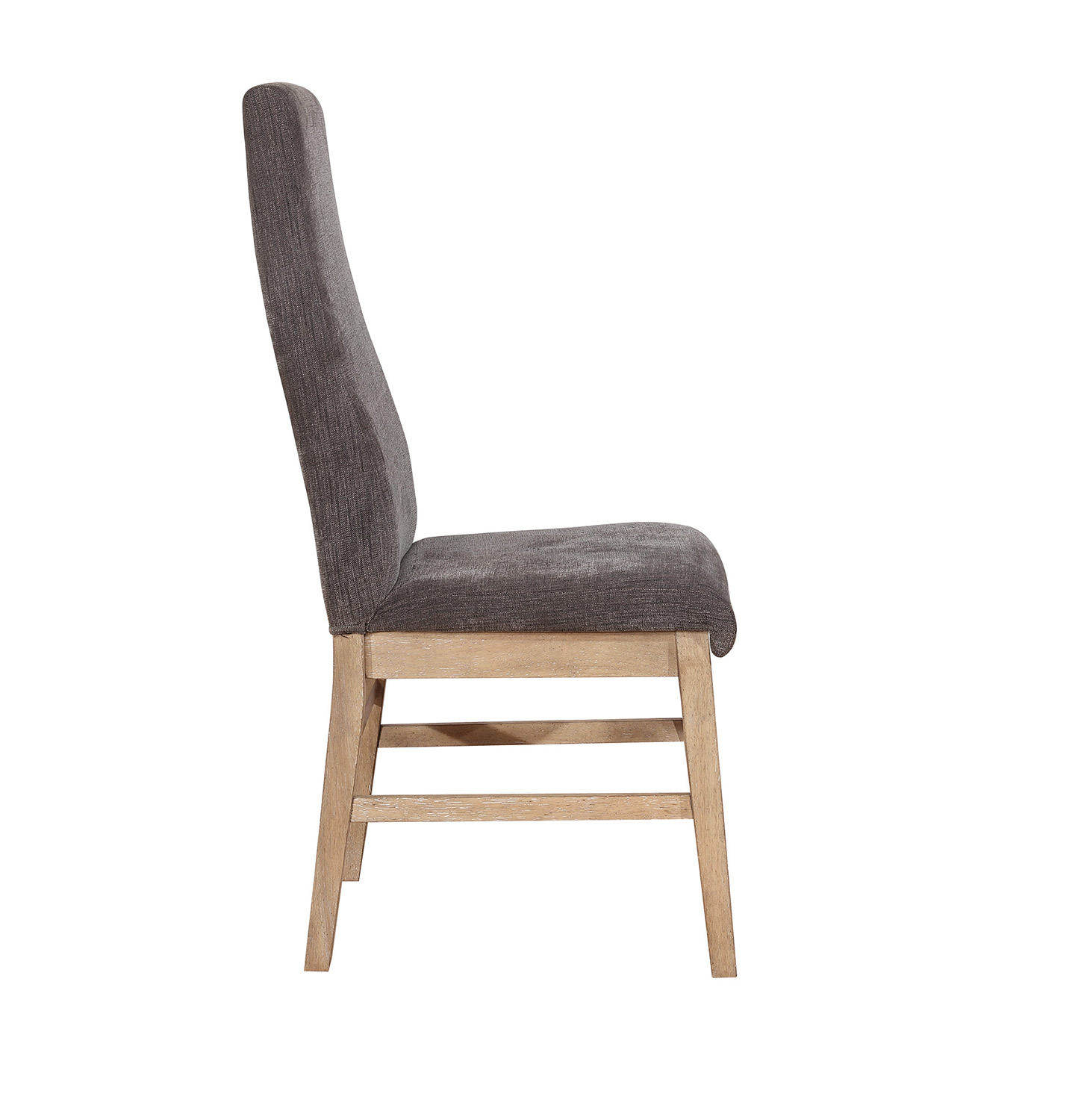 Coaster Kingston Side Chair - Drifted Acacia/Grey Fabric