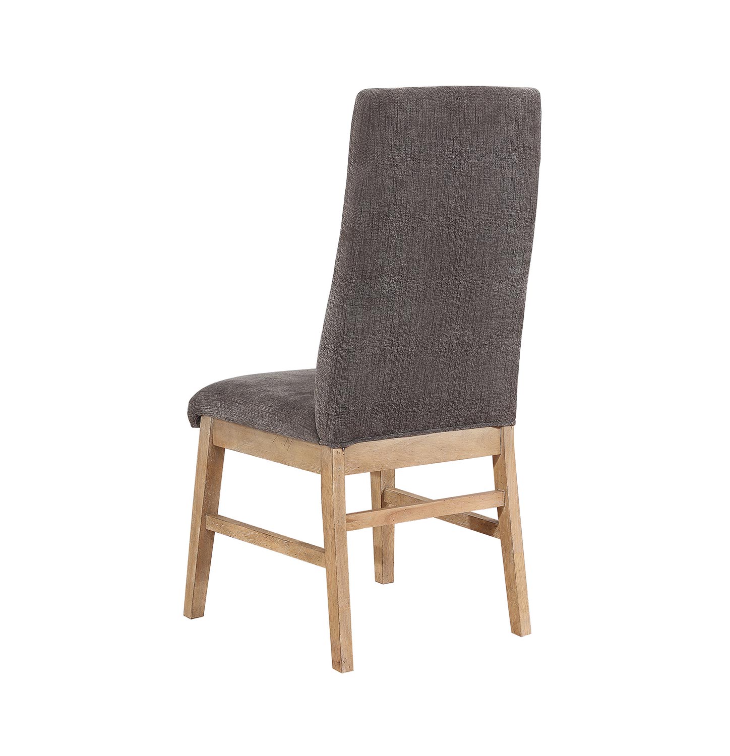 Coaster Kingston Side Chair - Drifted Acacia/Grey Fabric