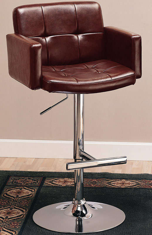 Coaster 120348 29 Inch Upholstered Bar Chair with Adjustable Height