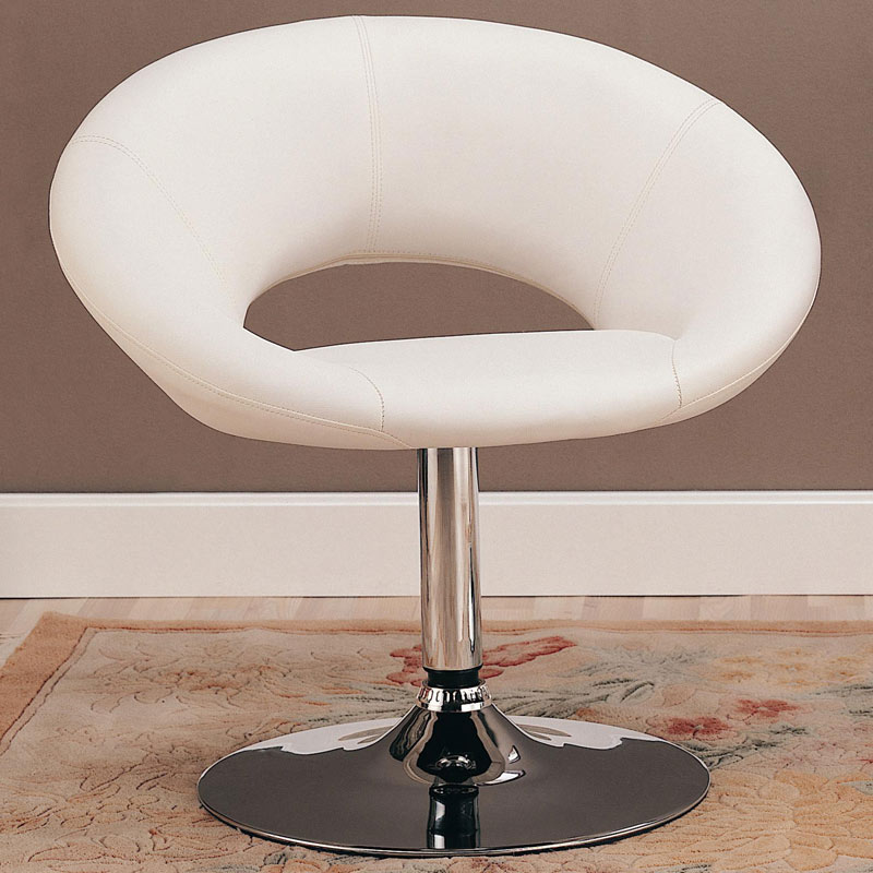 Coaster CO-120349-53 Upholstered Dining Arm Chair - White