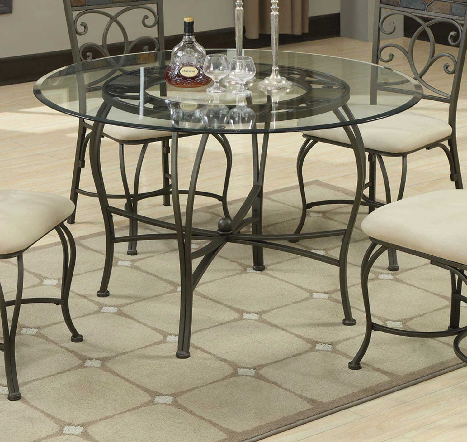 Coaster 120831 Round Glass Top Dining Table