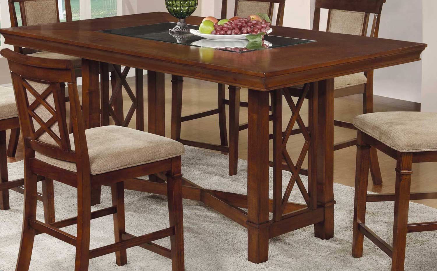 Coaster Pembrook Counter Height Table - Walnut