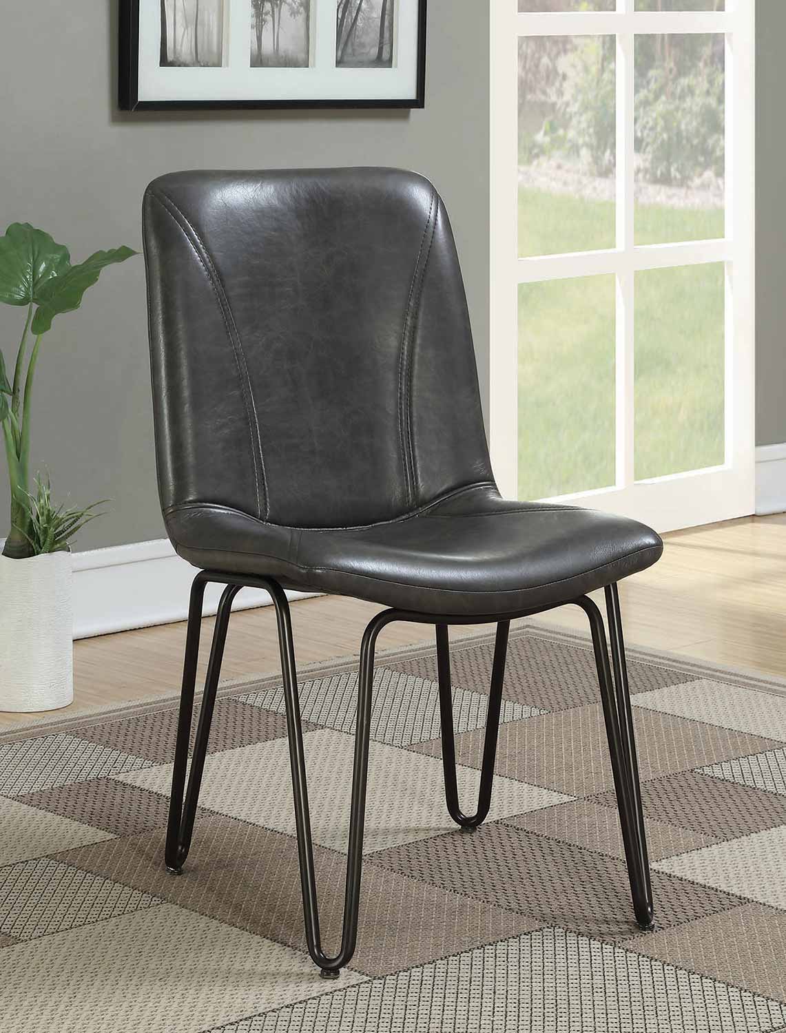 Coaster Chambler Dining Side Chair - Grey Leatheretter