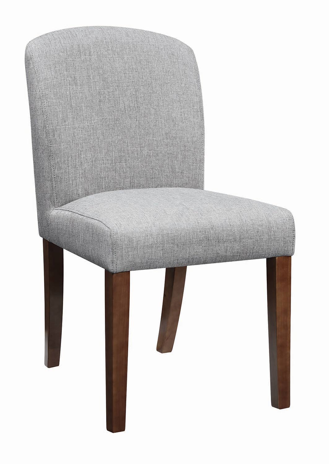 Coaster Louise Parson Side Chair - Walnut/Grey Fabric