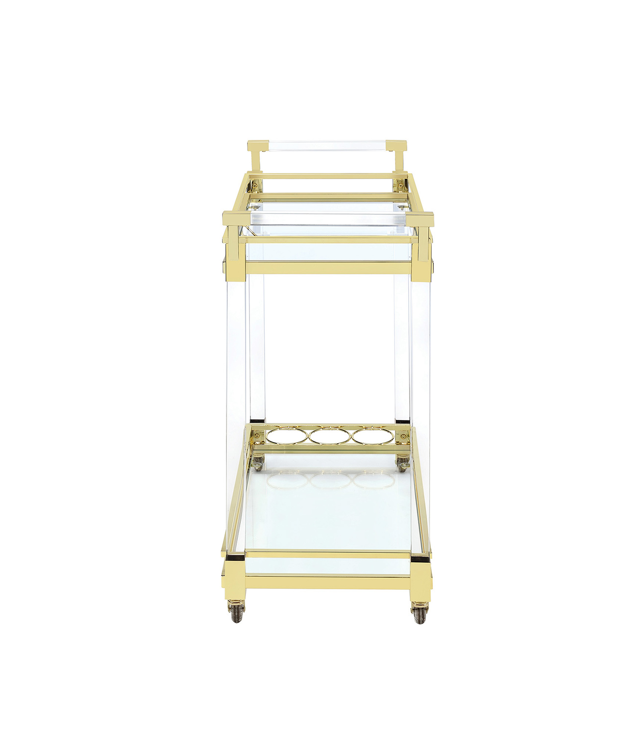 Coaster 181000 Serving Cart - Clear Acrylic/Brass