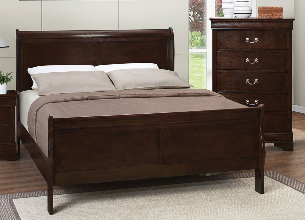 Coaster Louis Philippe Bed - Cappuccino