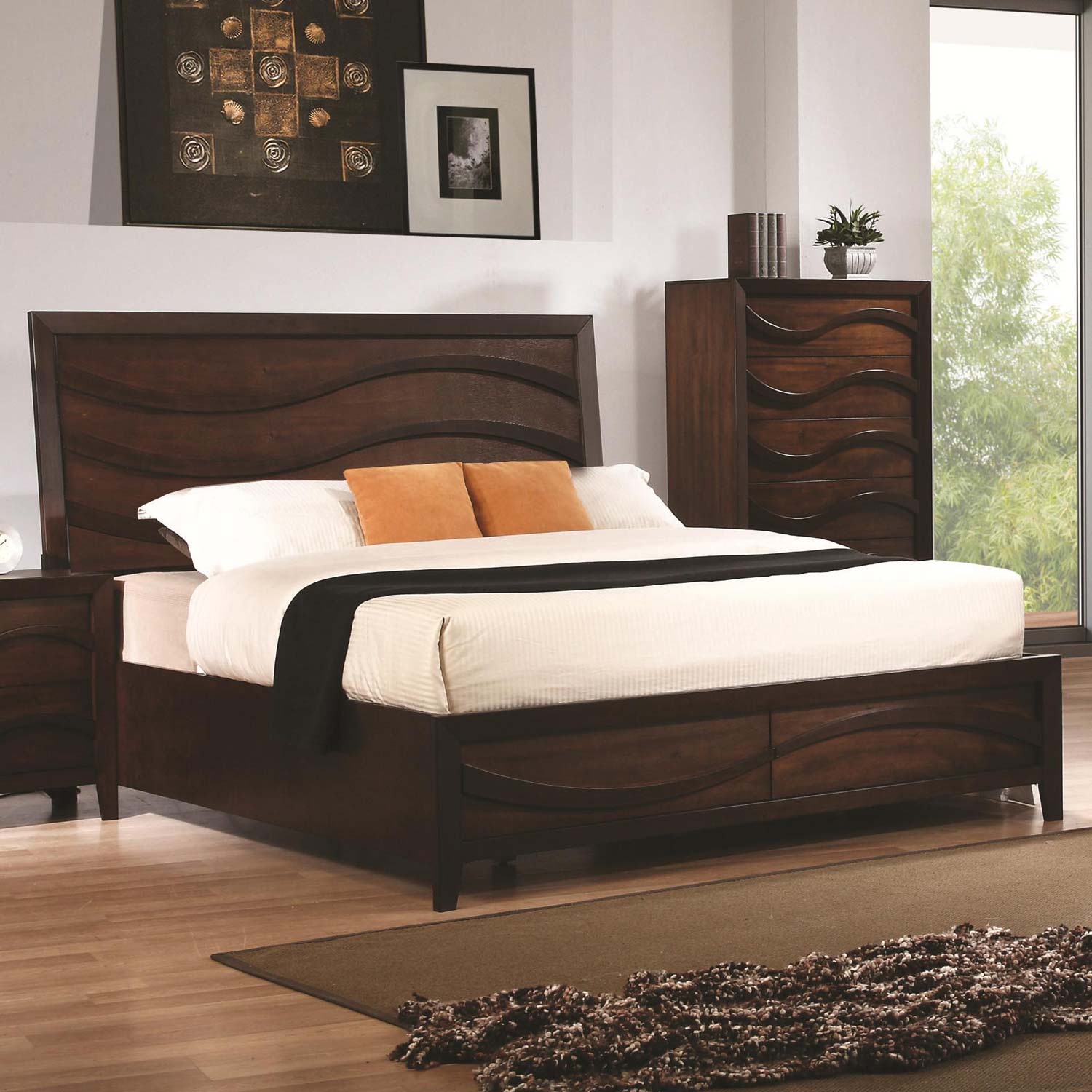 Coaster Loncar Bed - Java Oak