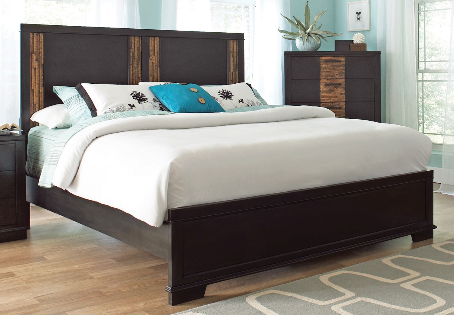 Coaster Dominic Bed - Charcoal