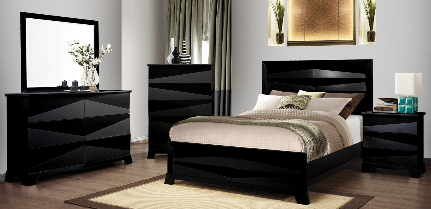 Coaster Karolina Bedroom Set - Black