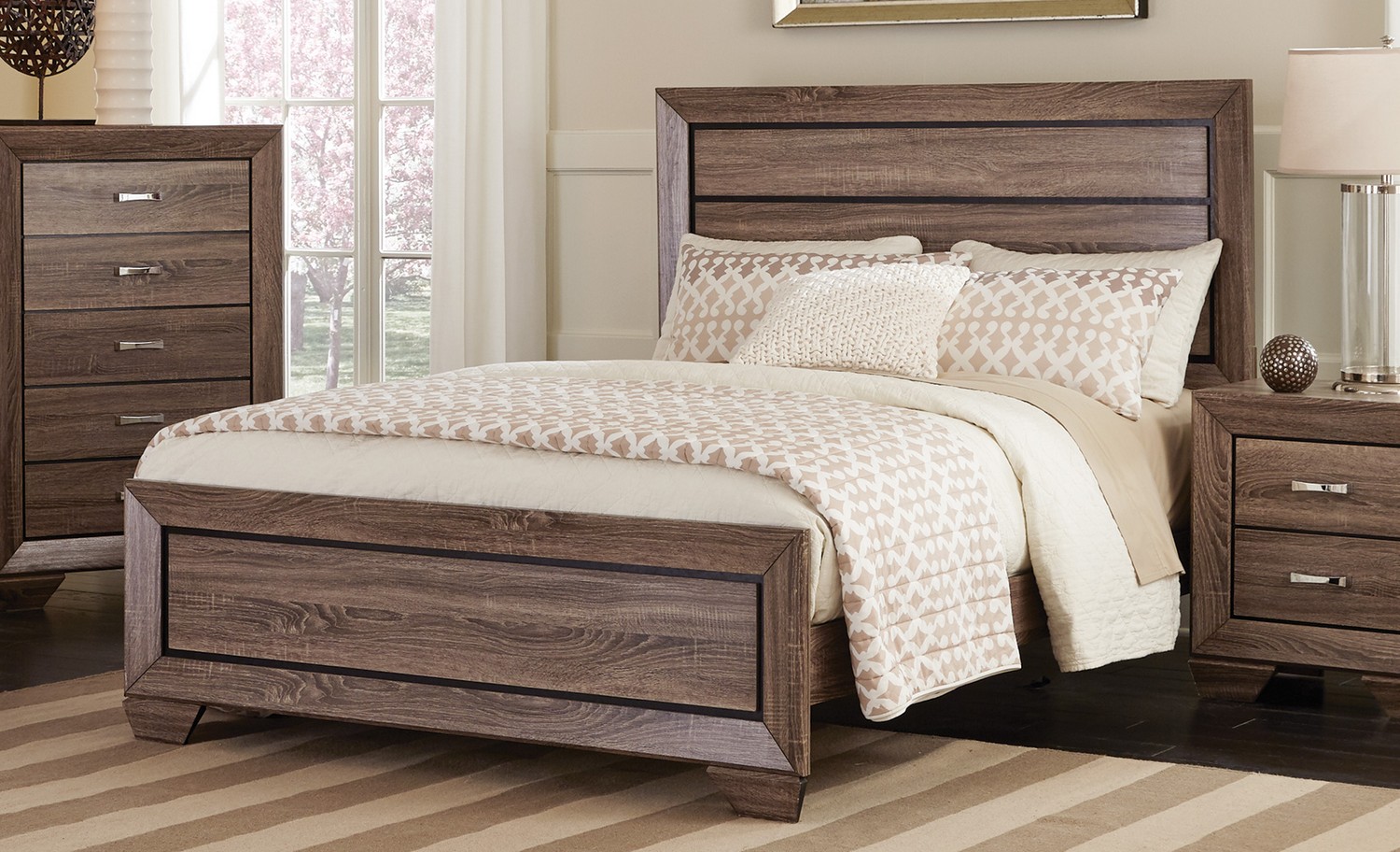 Coaster Kauffman Bed - Washed Taupe