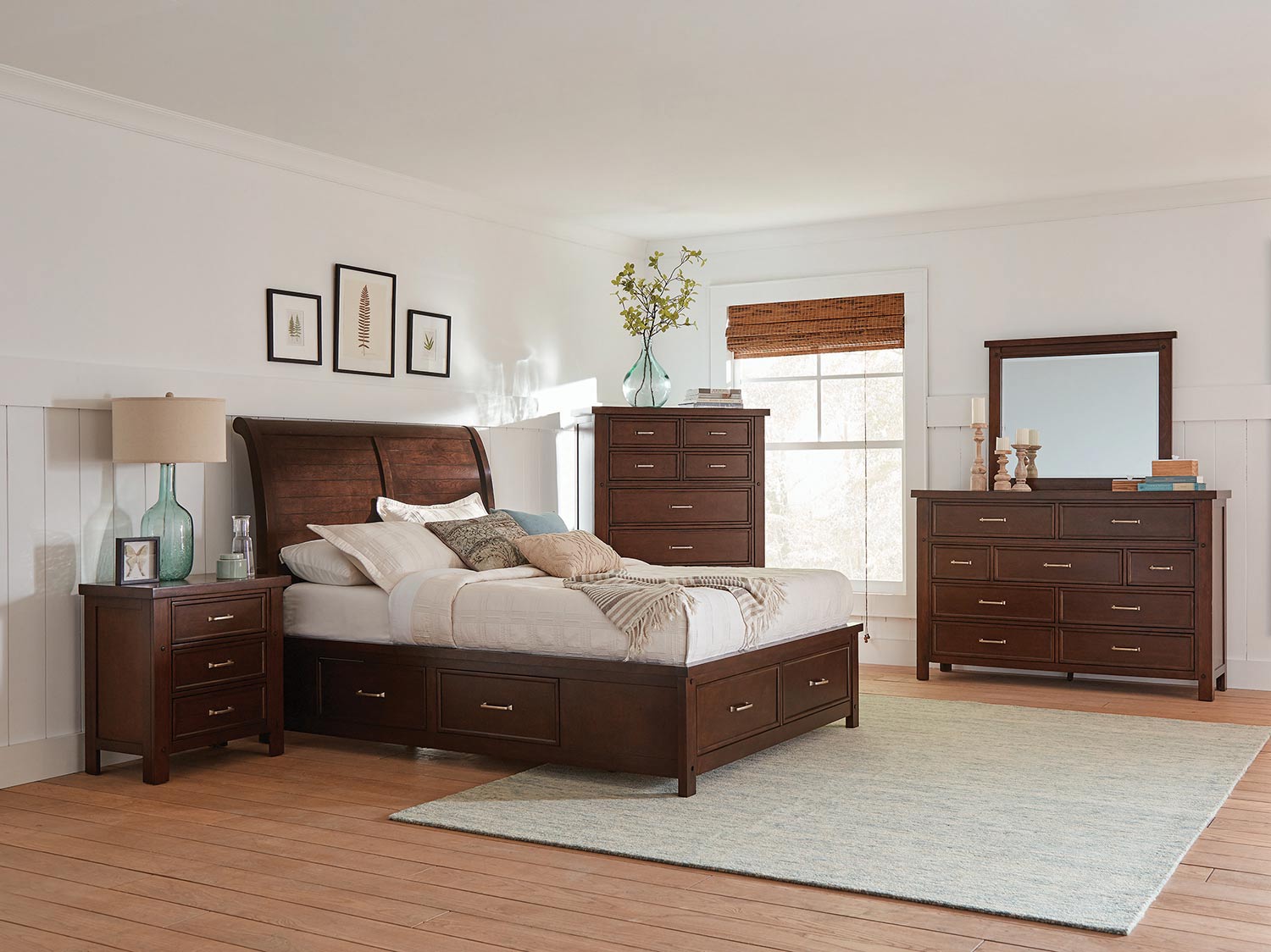 Coaster Barstow Storage Bedroom Set - Pinot Noir