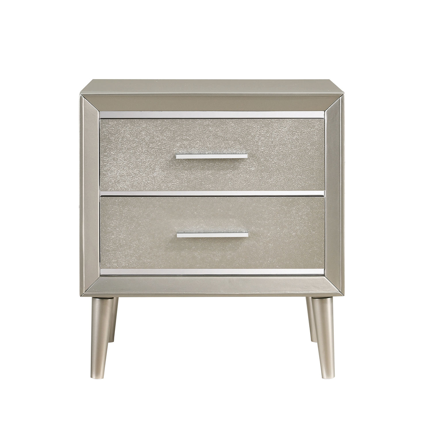 Coaster Ramon Nightstand - Metallic Sterling