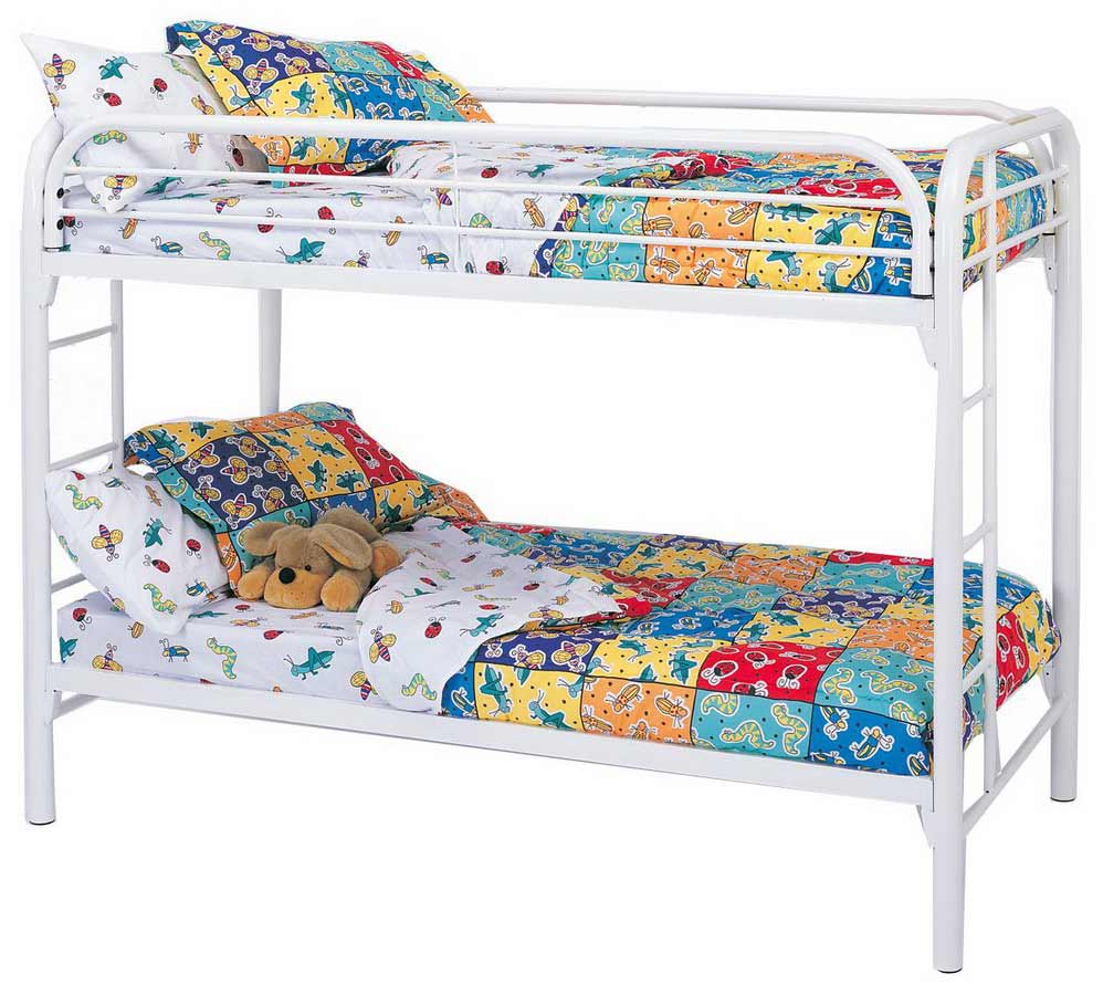 Coaster 2256W Twin-Twin Bunk Bed - White