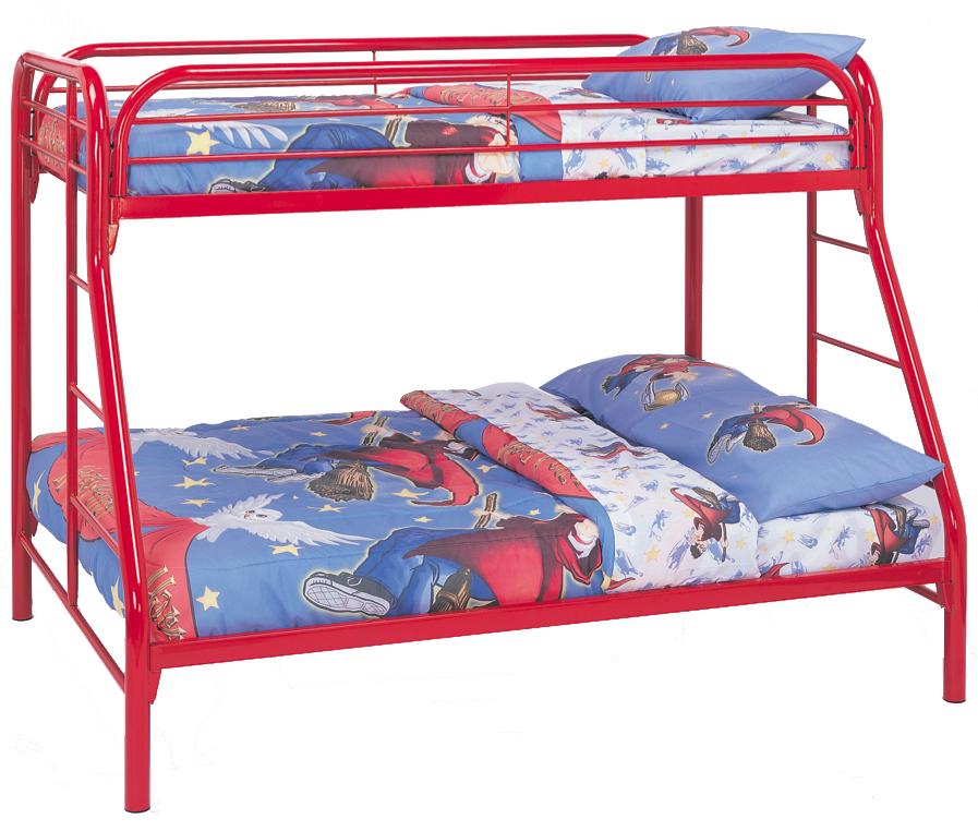 Coaster 2258R Twin-Full Bunk Bed - Red