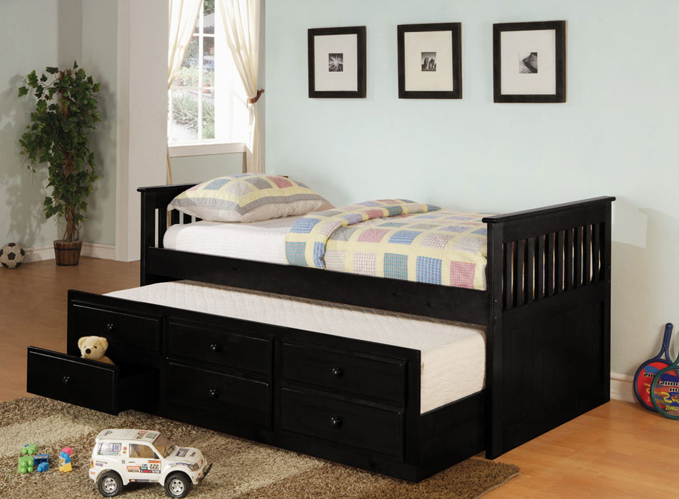 Coaster La Salle Daybed with Trundle - Black