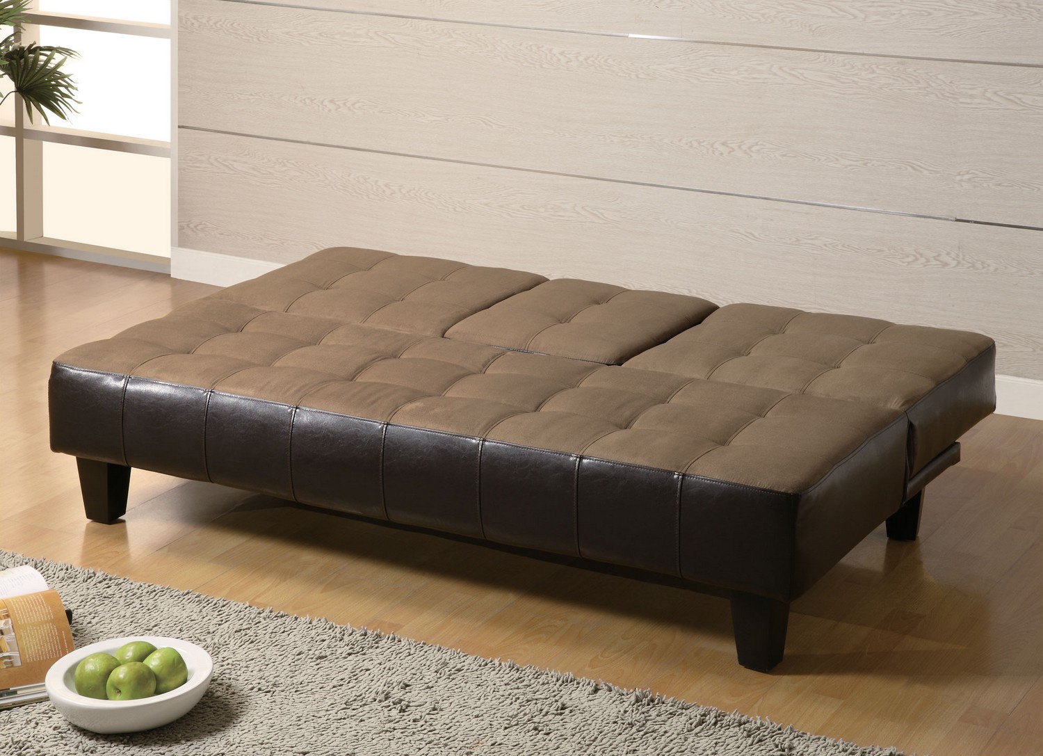 Coaster 300237 Sofa Bed - Tan/dark Brown