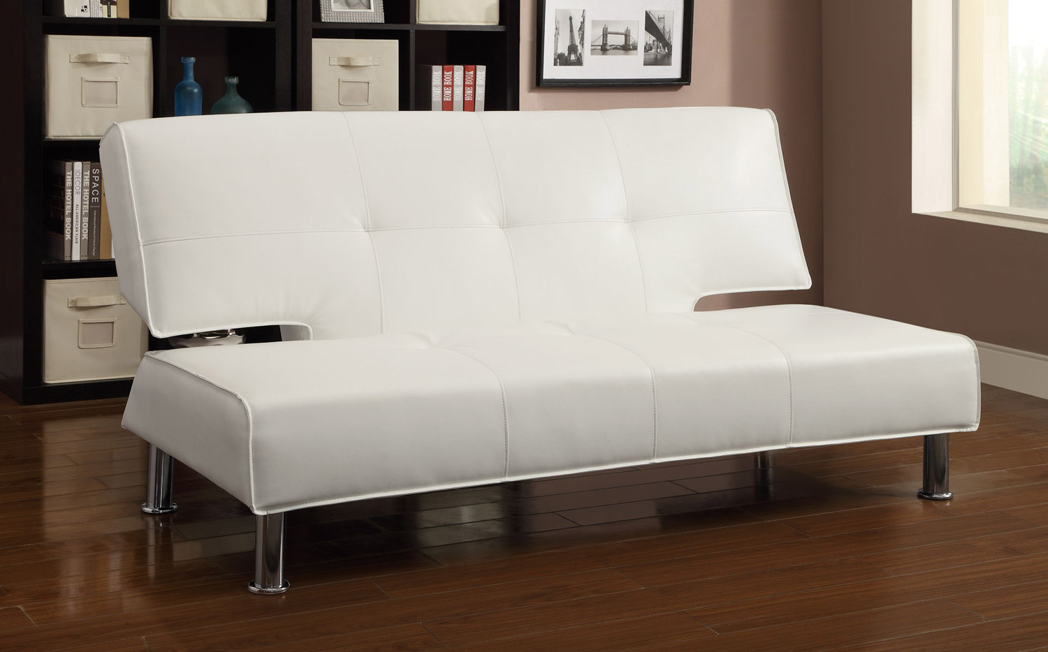 Coaster 300296 Sofa Bed - White