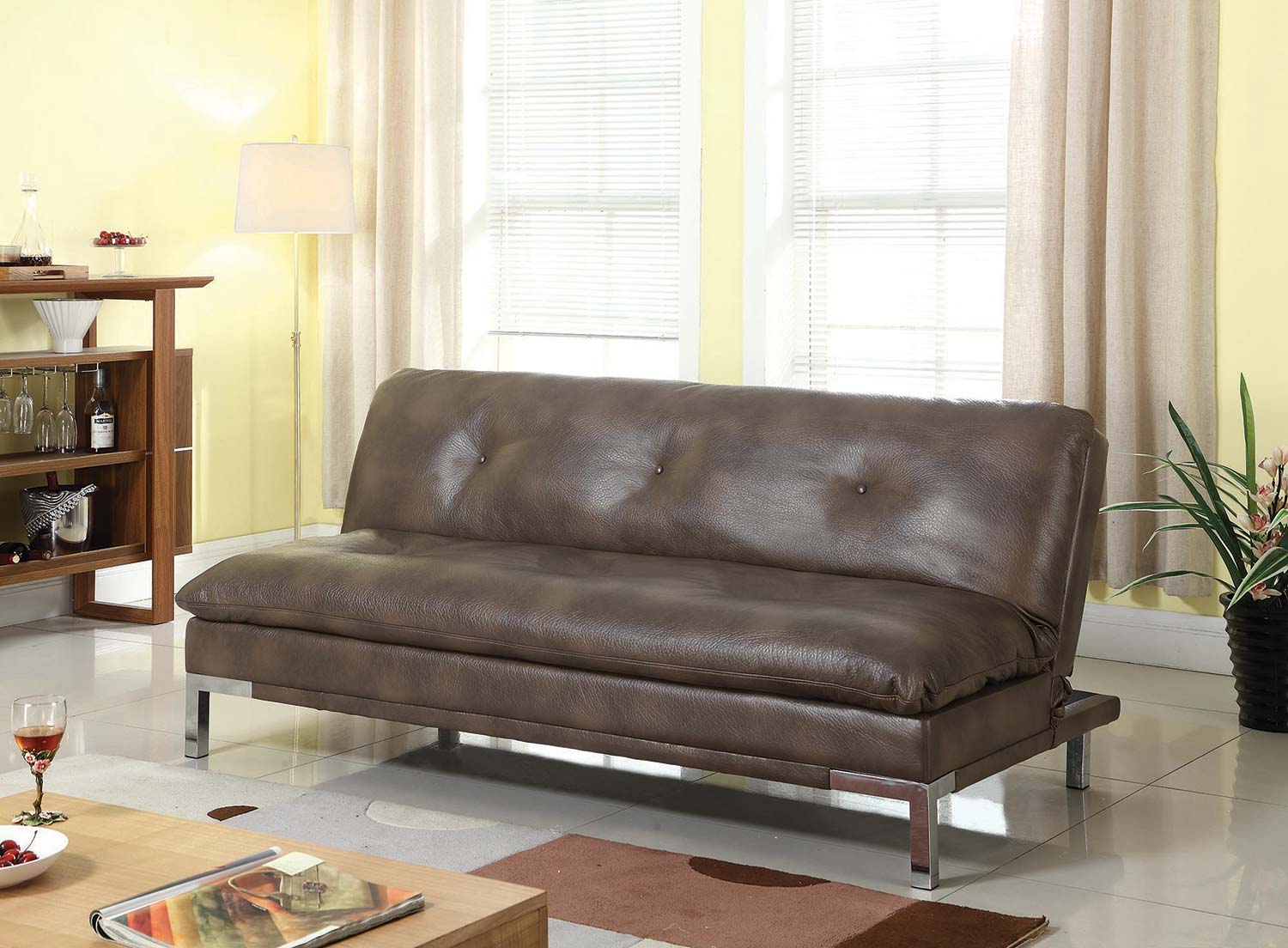 Coaster 300681 Sofa Bed - Two-tone Brown