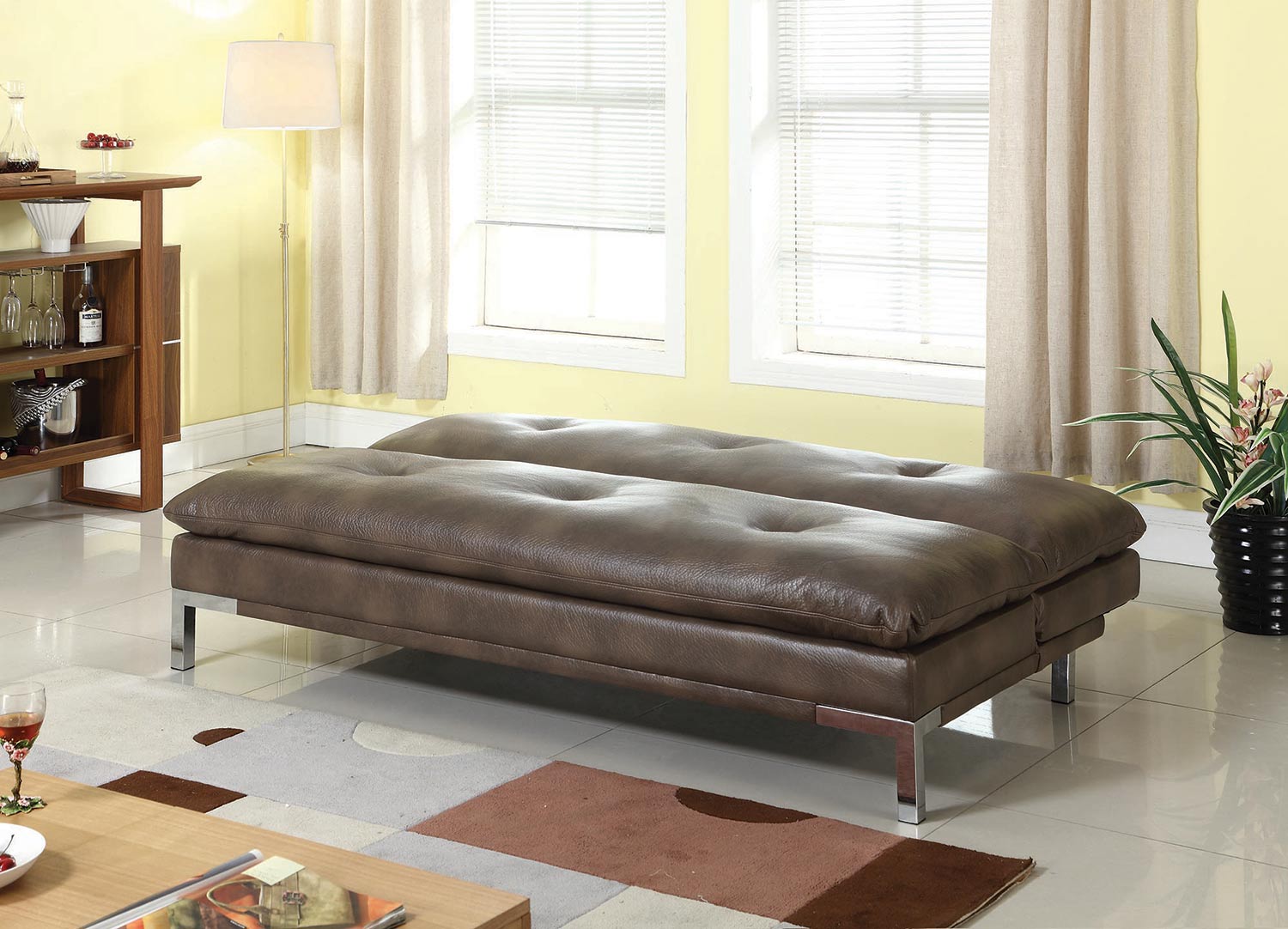 Coaster 300681 Sofa Bed - Two-tone Brown