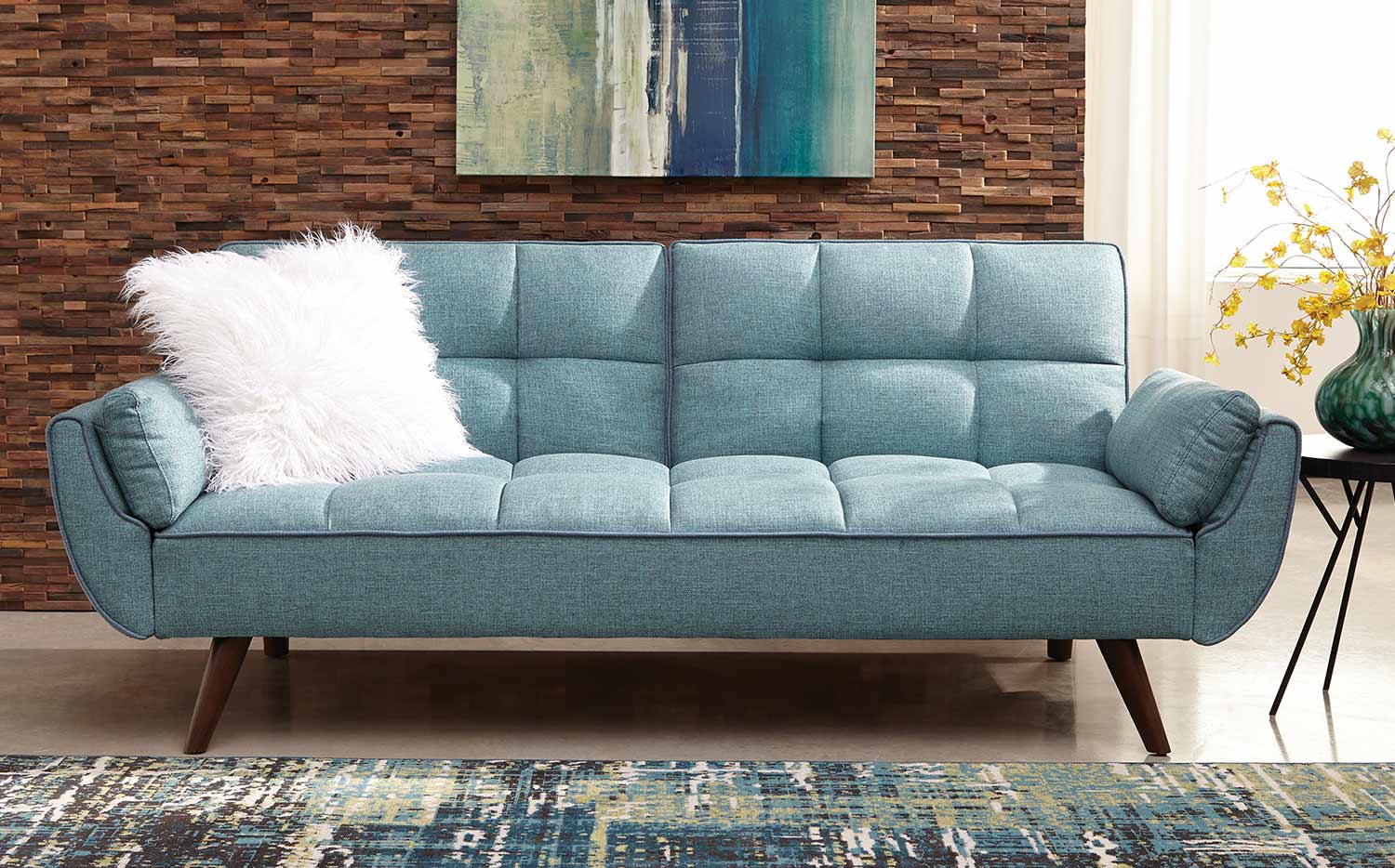 Coaster Cheyenne Sofa Bed - Turquoise Blue