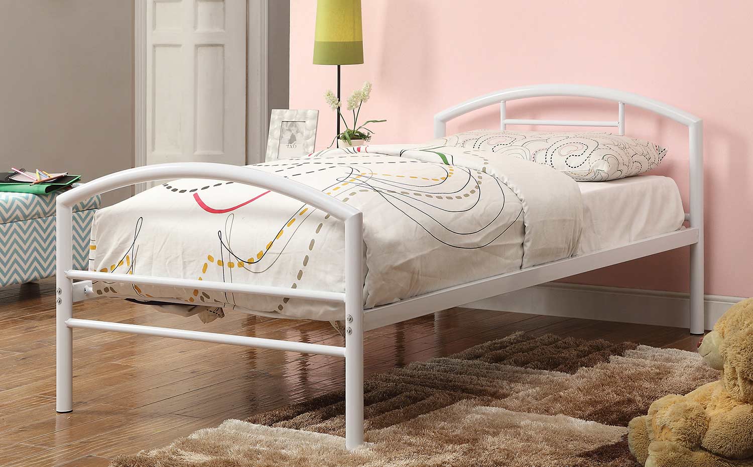 Coaster Baines Twin Size Bed - White