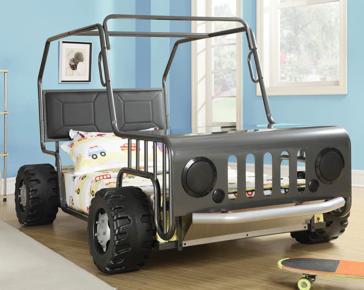 Coaster 400371 Jeep Twin Bed Metal, Jeep Twin Bed