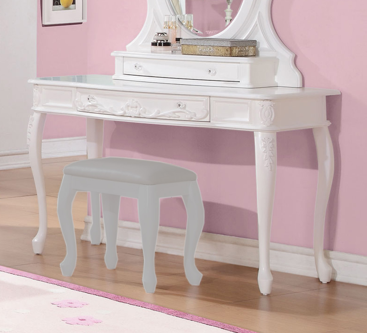 Coaster Caroline Vanity Desk - White
