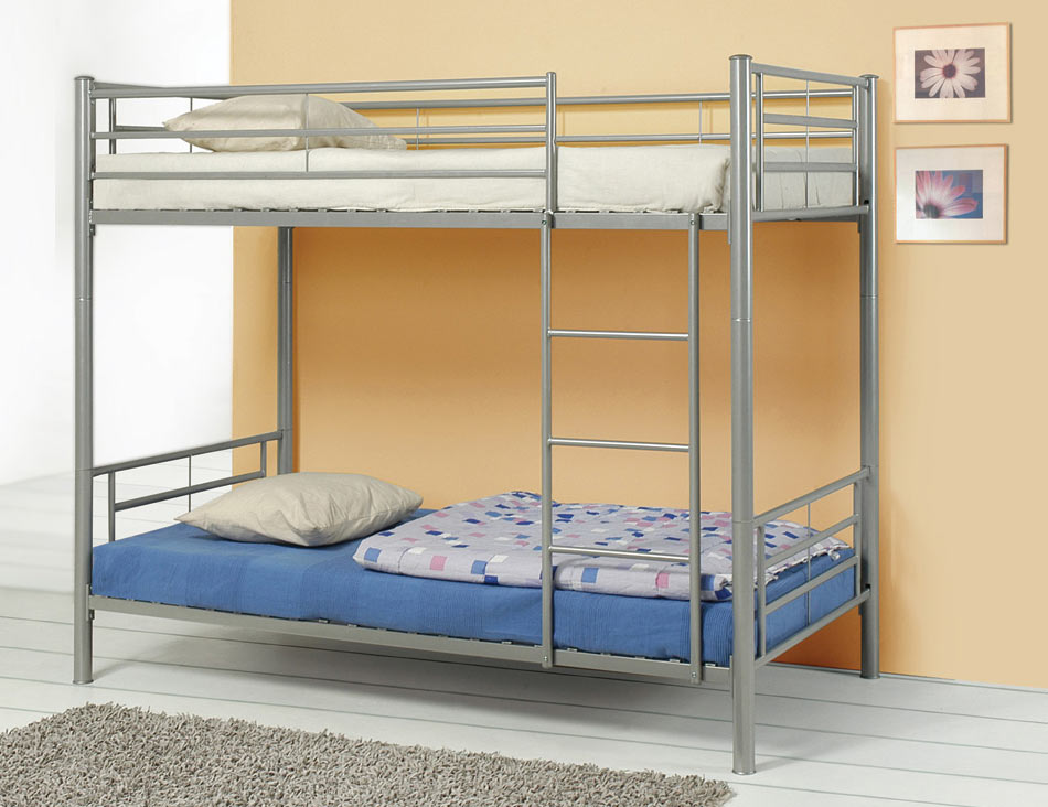 Coaster Denley Silver Twin-Twin Bunk Bed