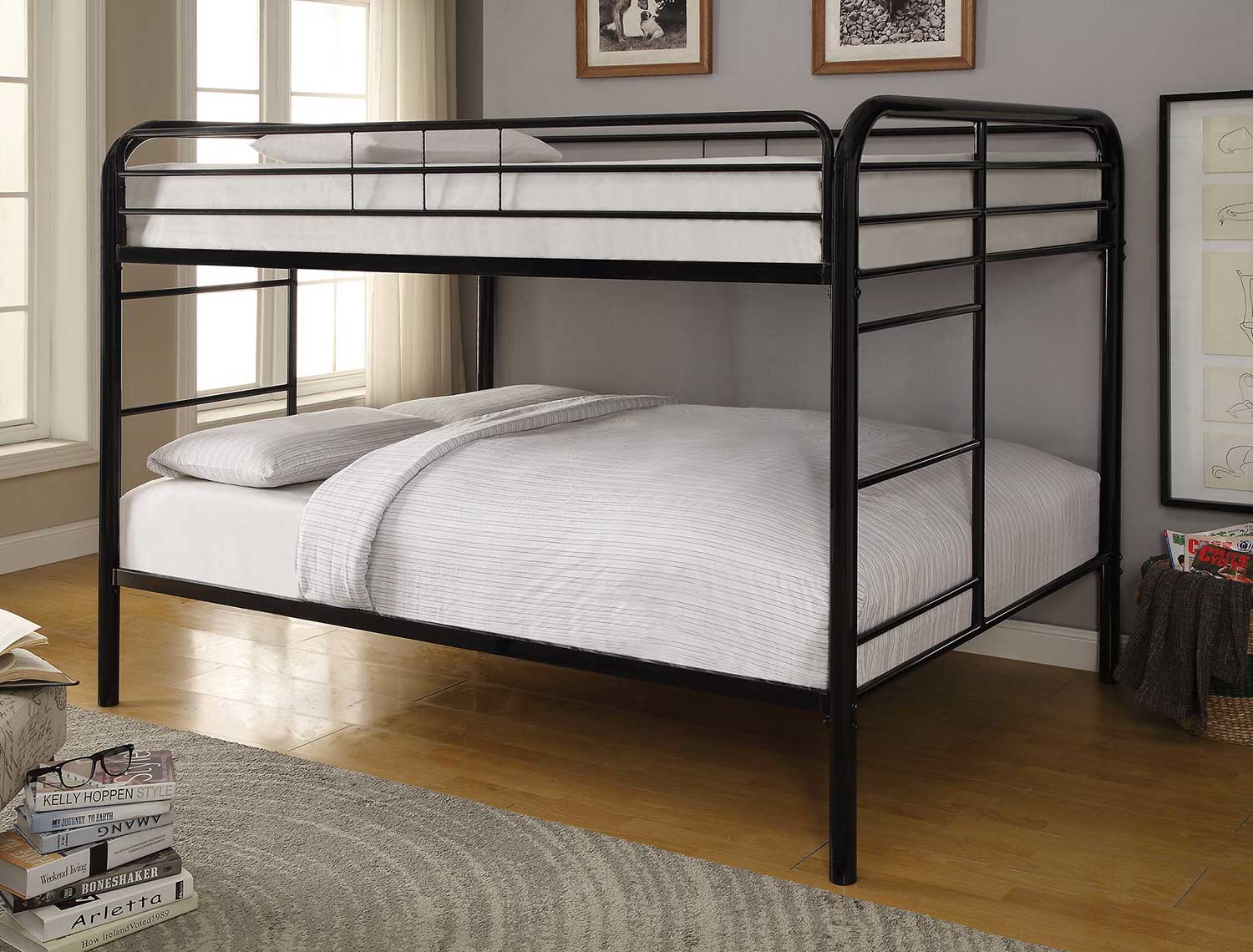 Coaster Morgan Full/Full Size Bunk Bed - Black