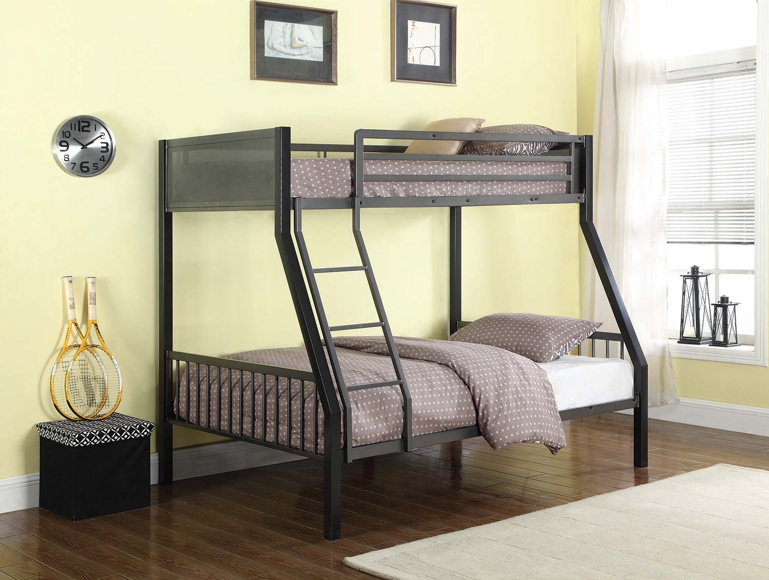 Coaster Meyers Twin Loft Add-On - Black/Gunmetal