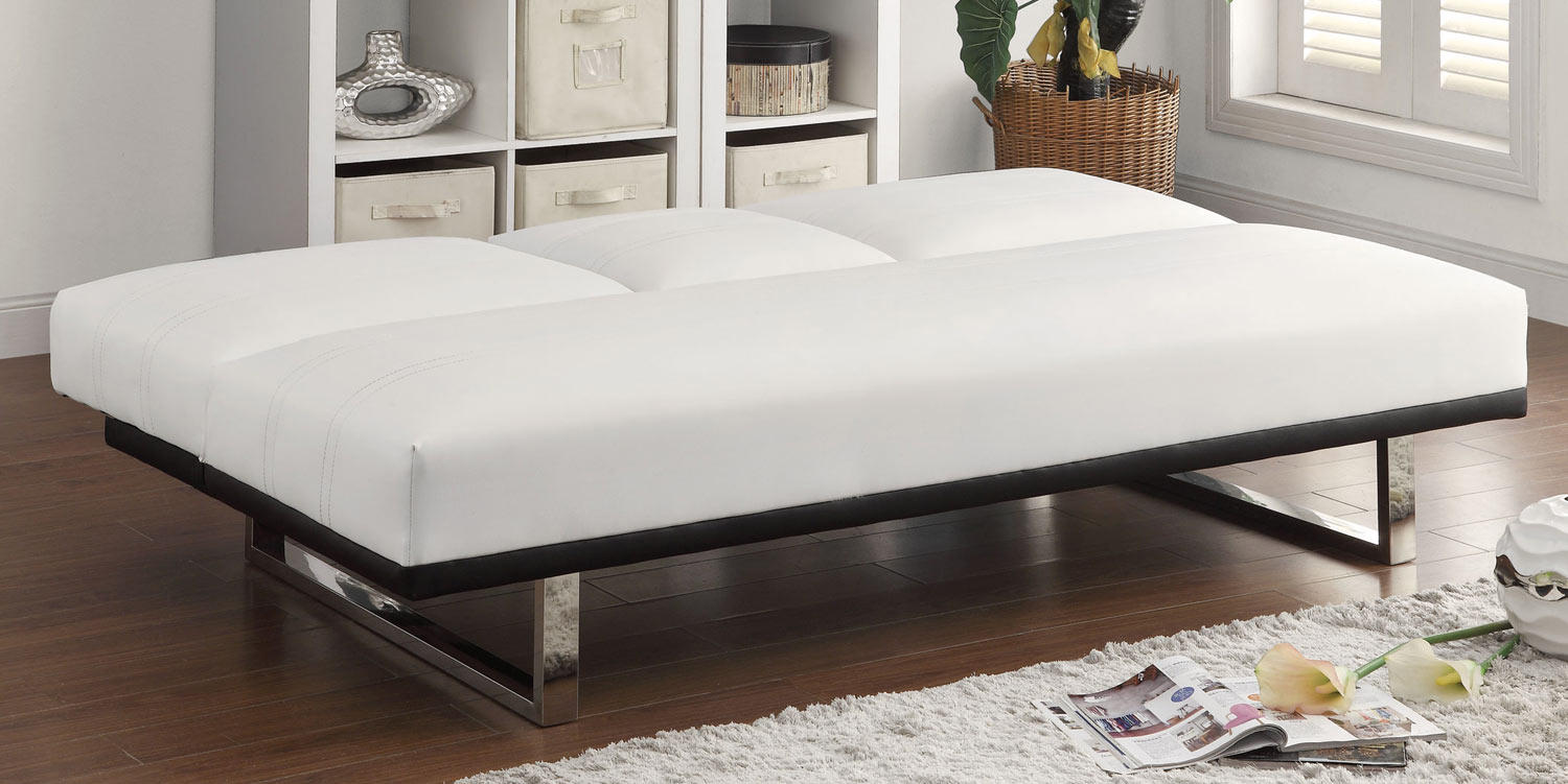 Coaster 500030 Sofa Bed - White